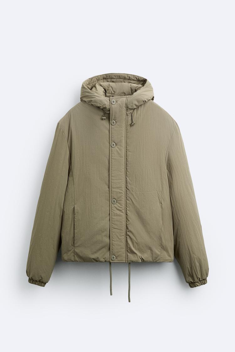 HOODED PUFFER JACKET