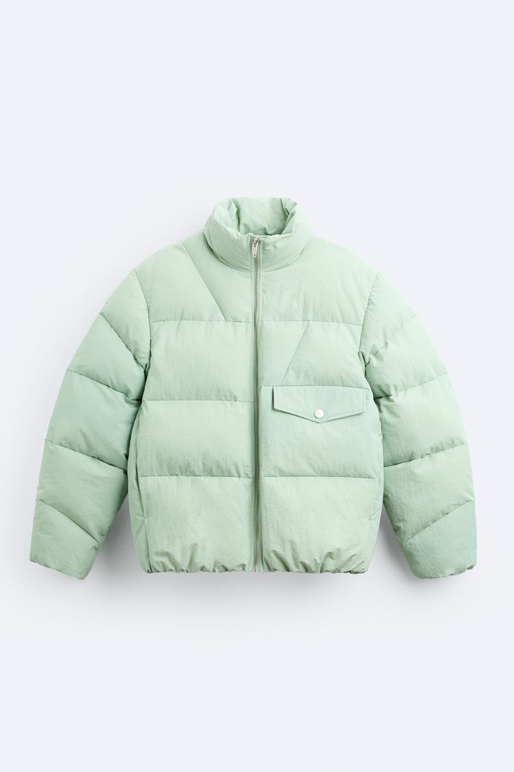 PUFFER JACKET WITH POCKET DETAIL