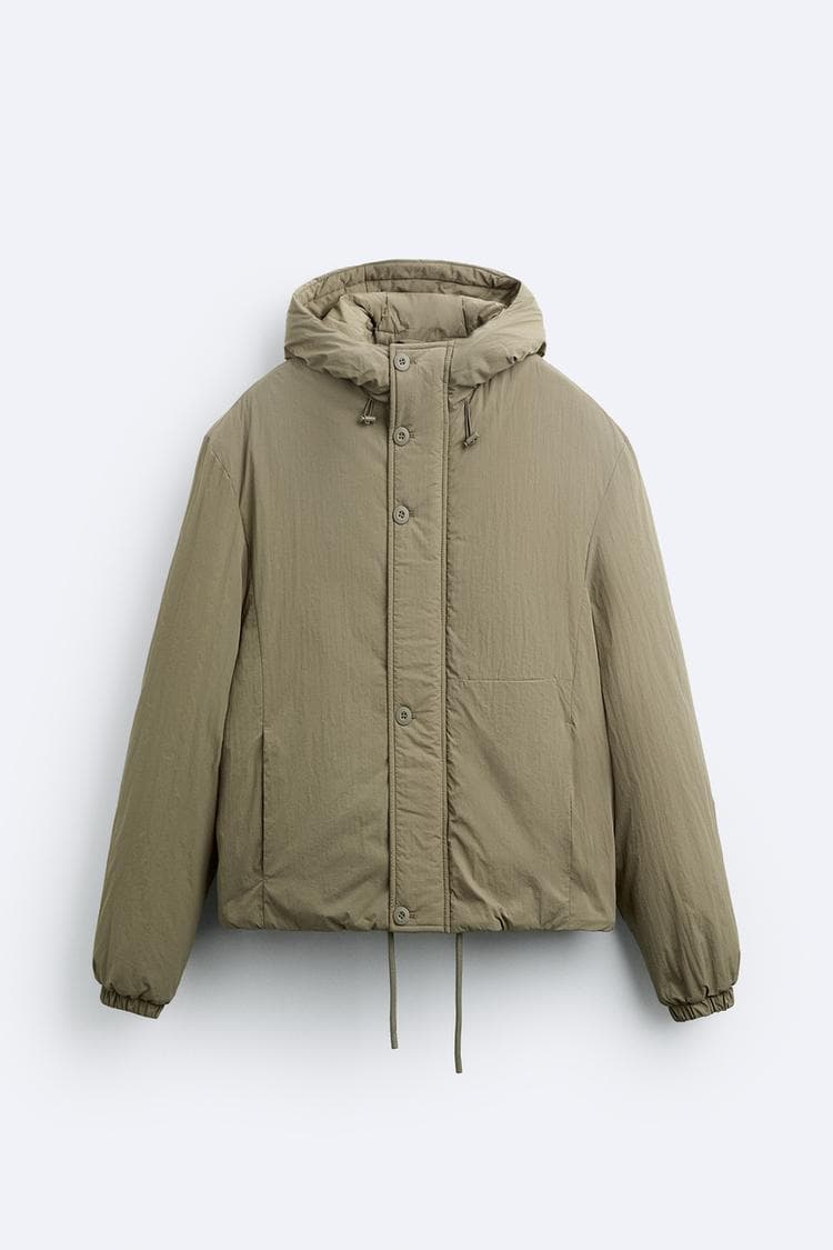 HOODED PUFFER JACKET