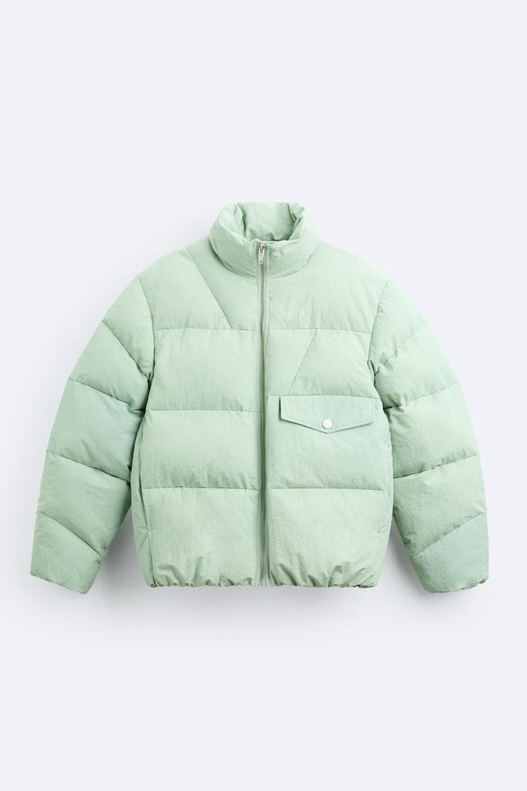 PUFFER JACKET WITH POCKET DETAIL